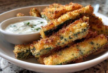 Air Fryer Zucchini Fries with Ranch