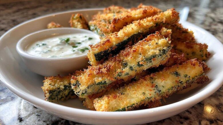 Air Fryer Zucchini Fries with Ranch