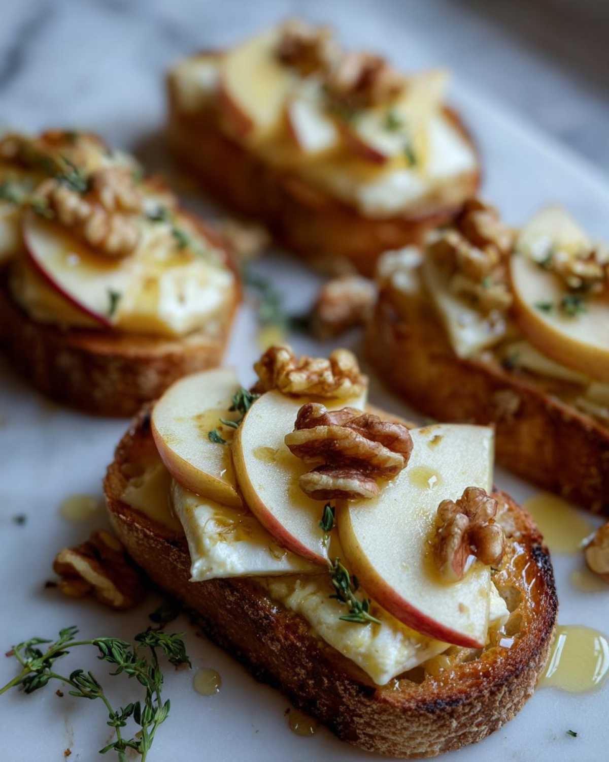 Apple Brie Crostini with Honey - detail 1