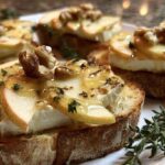 Apple Brie Crostini with Honey