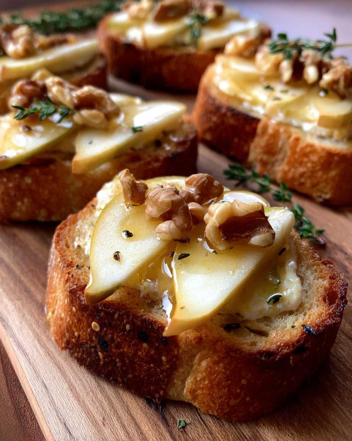 Apple Brie Crostini with Honey - detail 2