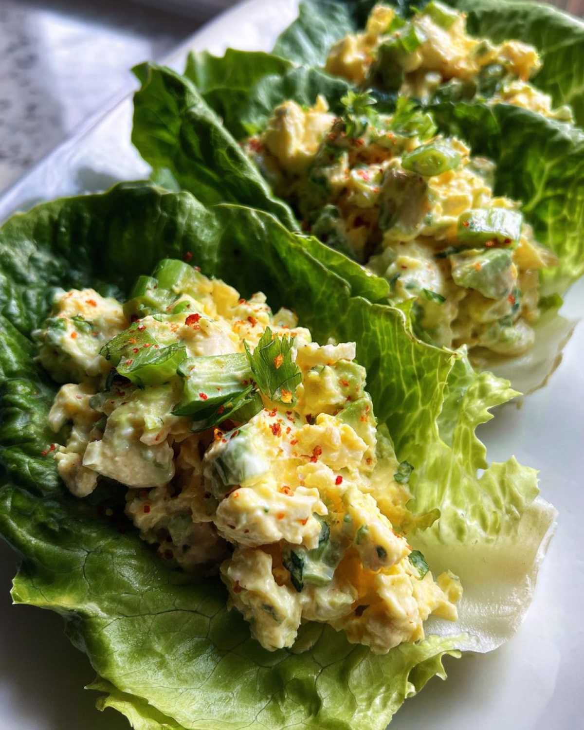 Avocado Egg Salad Lettuce Wraps - detail 3