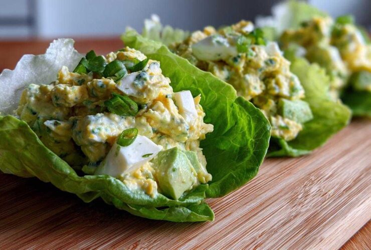 Avocado Egg Salad Lettuce Wraps