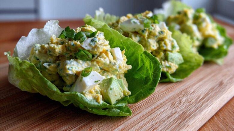 Avocado Egg Salad Lettuce Wraps