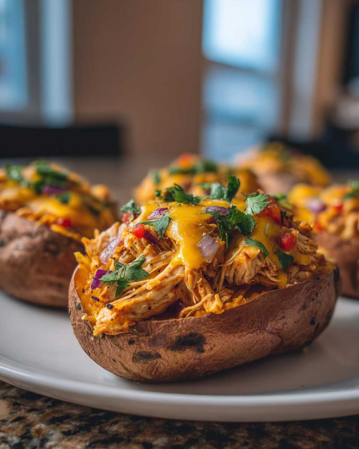 BBQ Chicken Stuffed Sweet Potatoes - detail 1