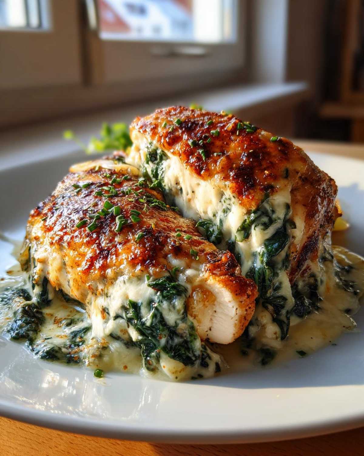 Baked Feta Stuffed Chicken - detail 1