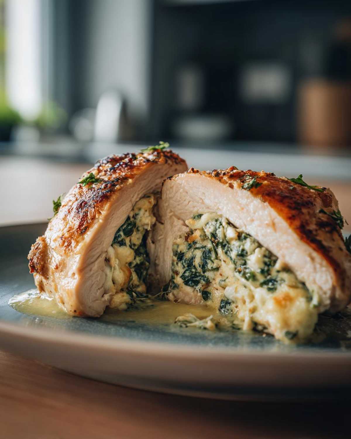 Baked Feta Stuffed Chicken - detail 3