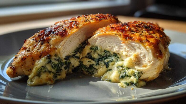 Baked Feta Stuffed Chicken