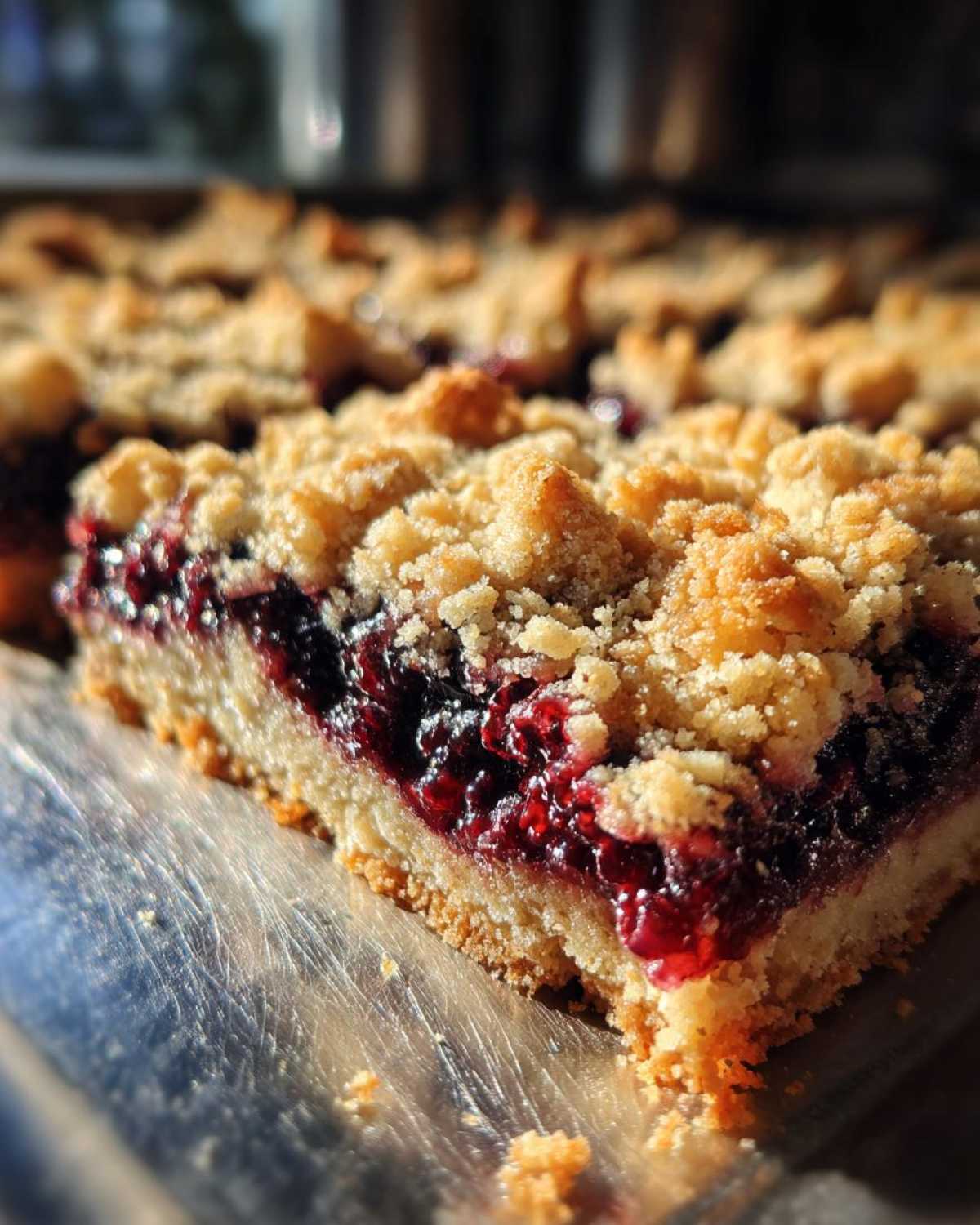 Blackberry Cobbler Bars - detail 2
