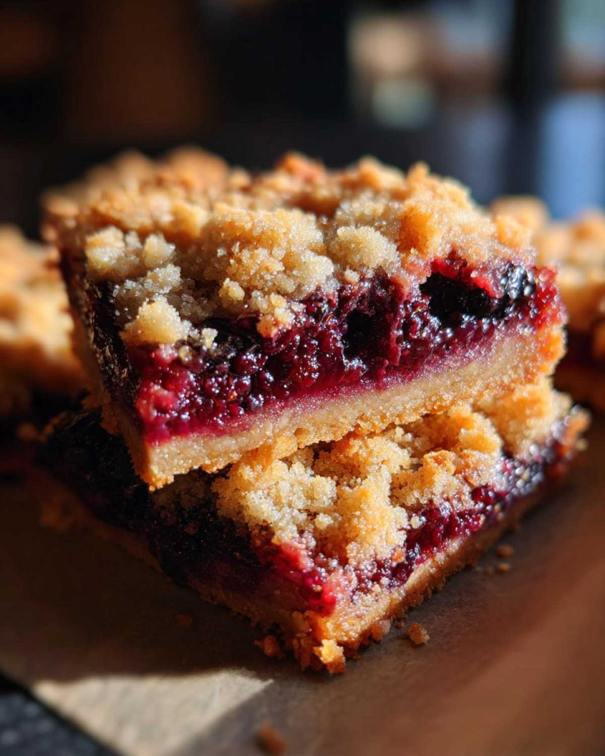 Blackberry Cobbler Bars - detail 3