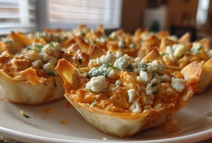 Buffalo Chicken Dip Cups