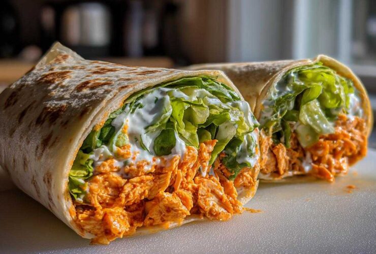 Buffalo Chicken Wraps with Ranch