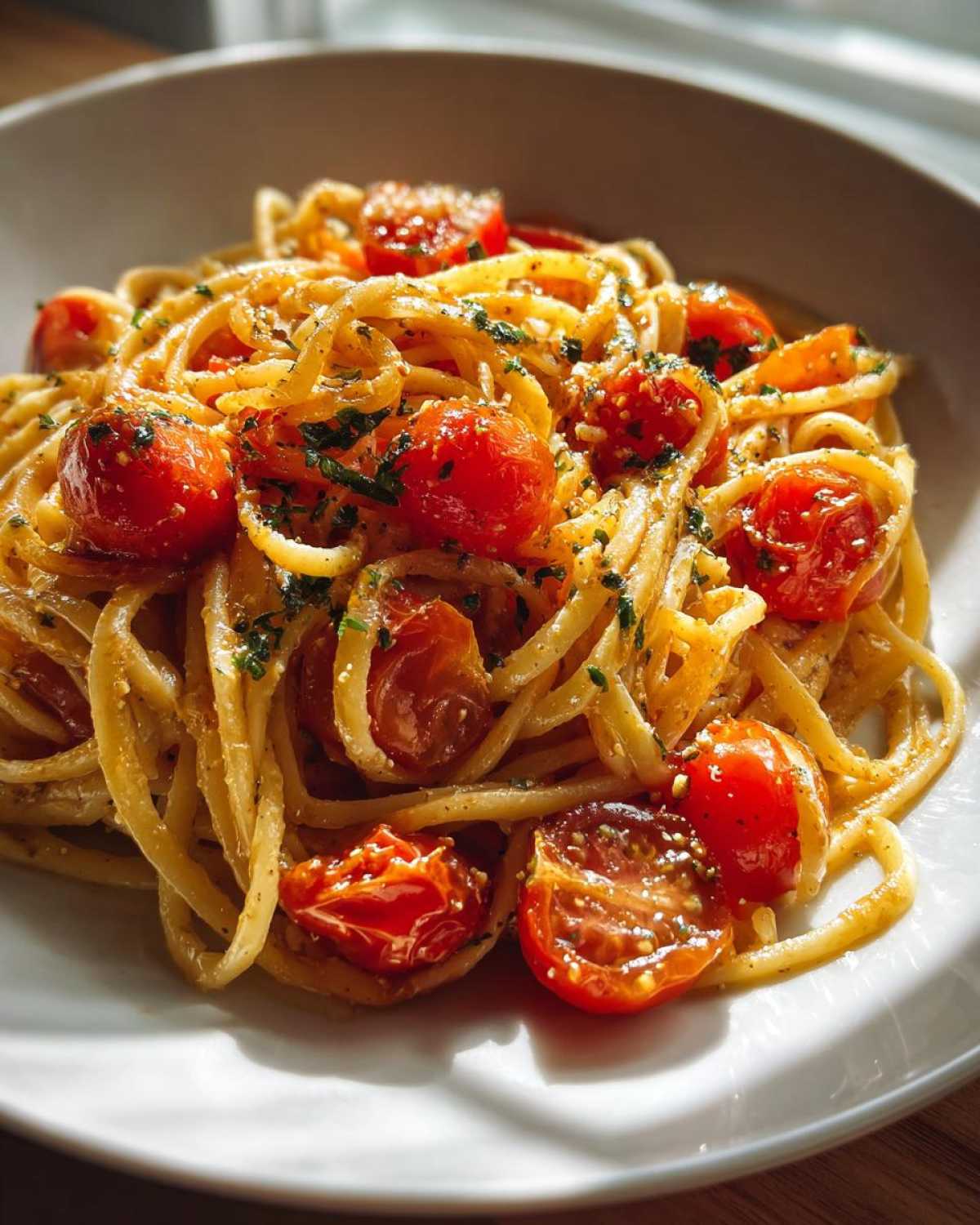 Burst Cherry Tomato Pasta - detail 1