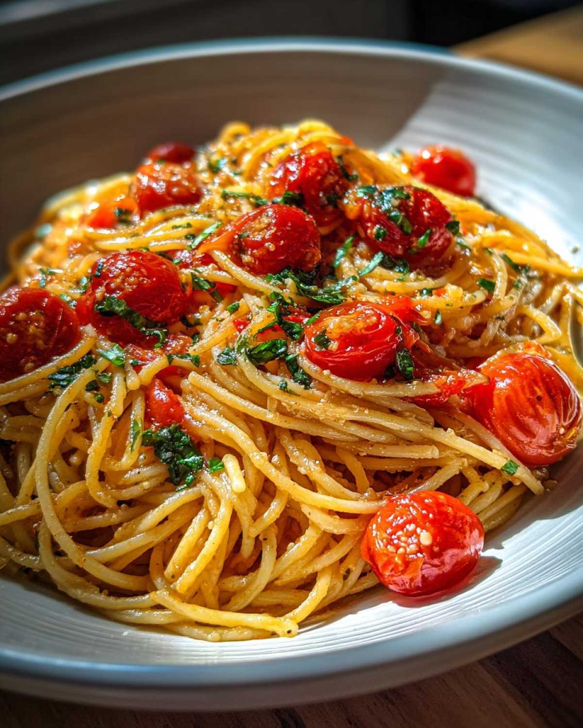 Burst Cherry Tomato Pasta - detail 2