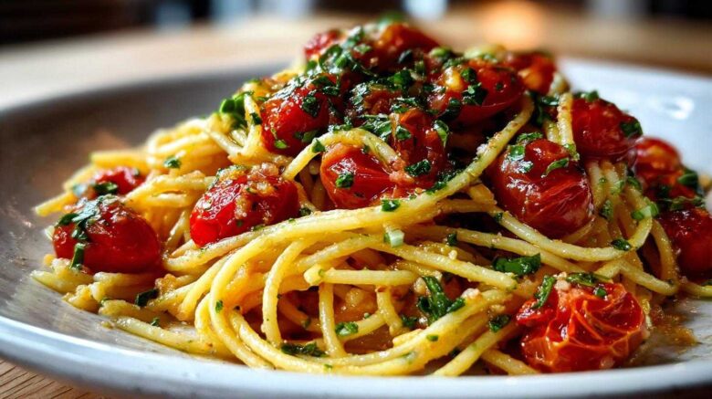 Burst Cherry Tomato Pasta