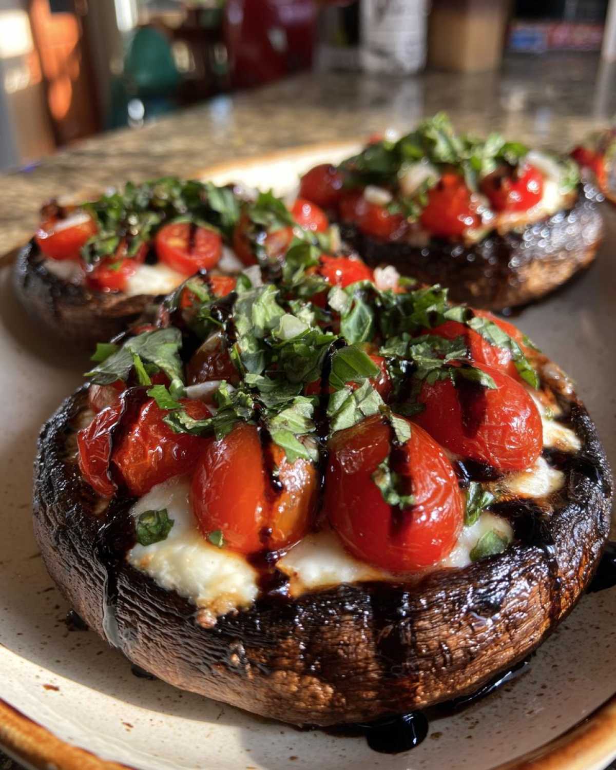 Caprese Stuffed Portobello Mushrooms - detail 1