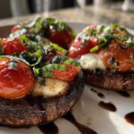Caprese Stuffed Portobello Mushrooms