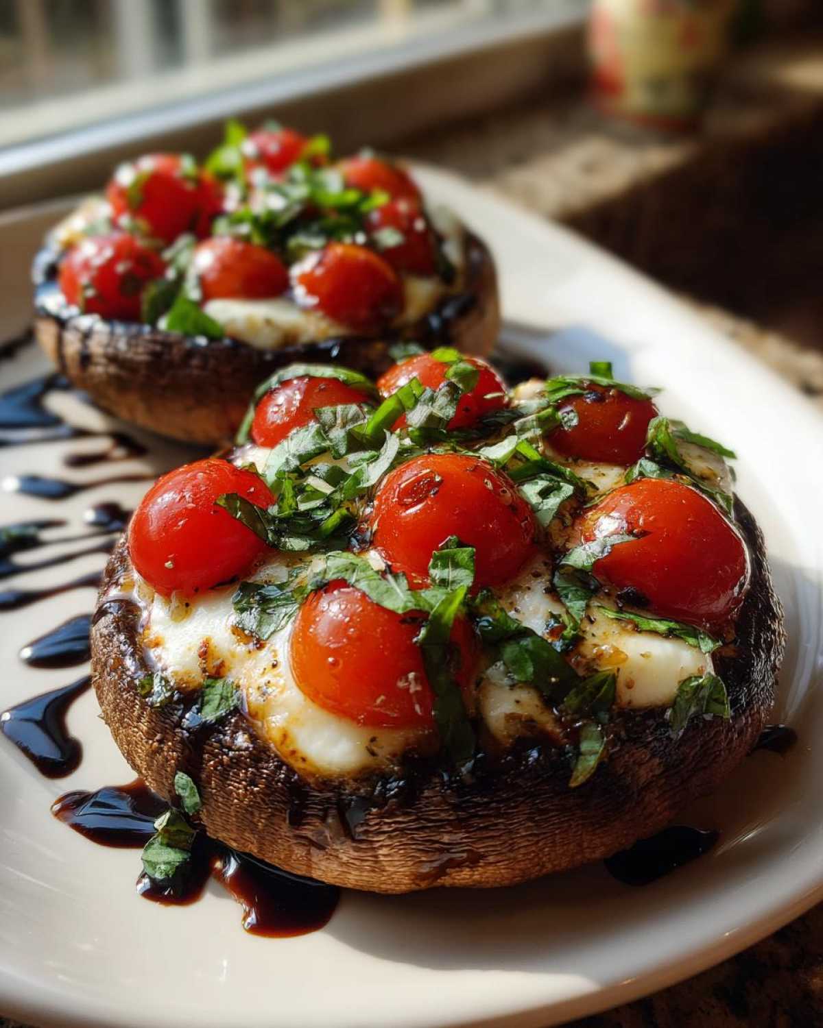 Caprese Stuffed Portobello Mushrooms - detail 4