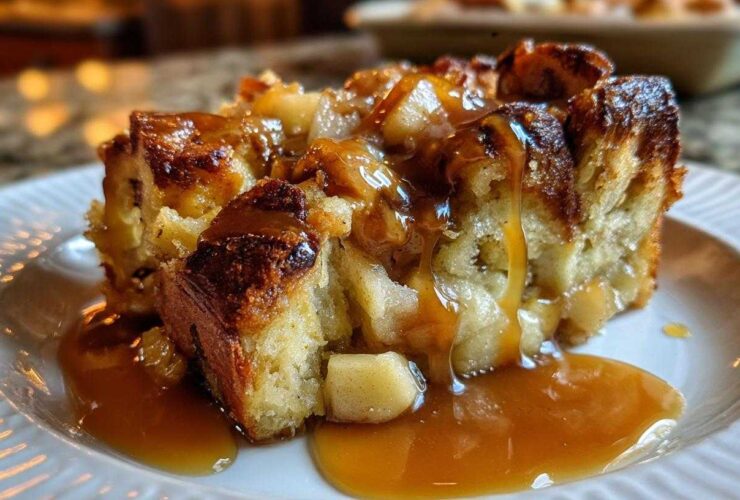 Caramel Apple Bread Pudding