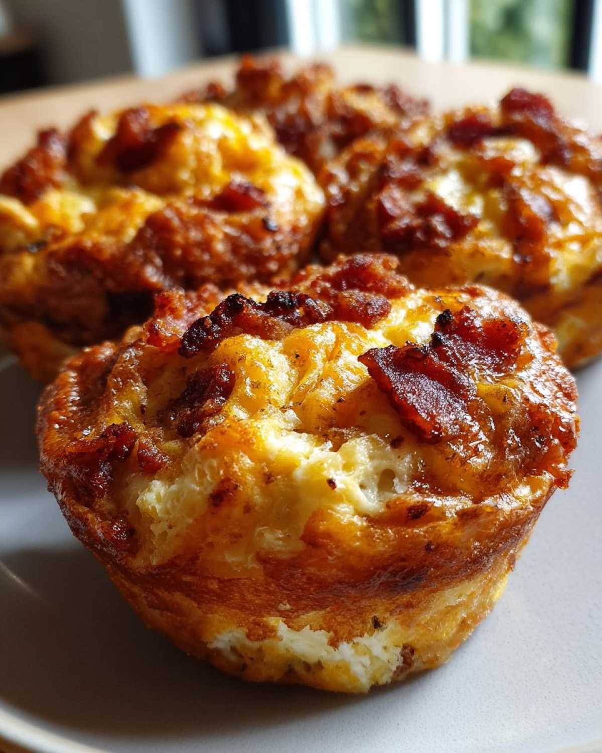 Cheddar Bacon Egg Muffins - detail 2