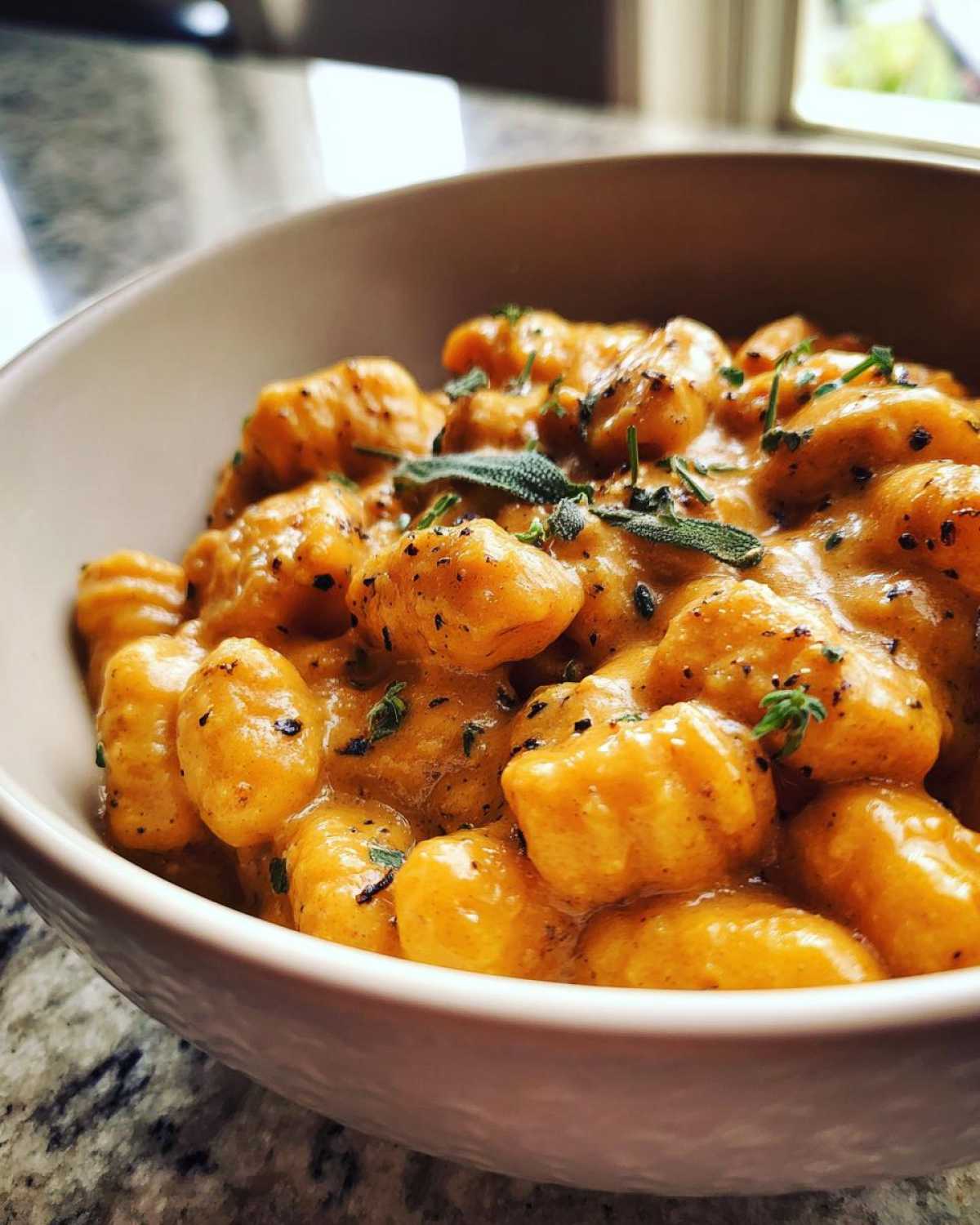 Cheesy Pumpkin Gnocchi - detail 1