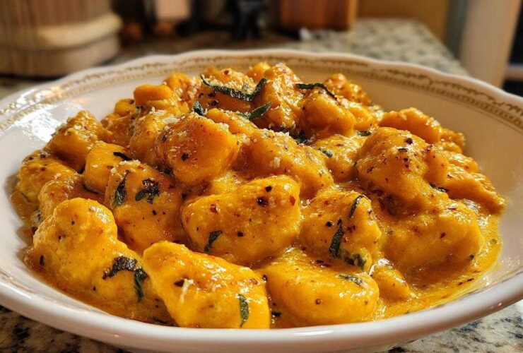 Cheesy Pumpkin Gnocchi