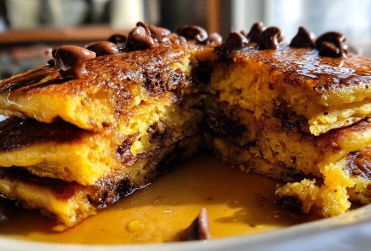 Chocolate Chip Pumpkin Pancakes