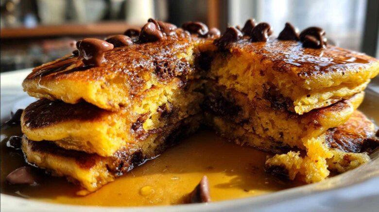 Chocolate Chip Pumpkin Pancakes