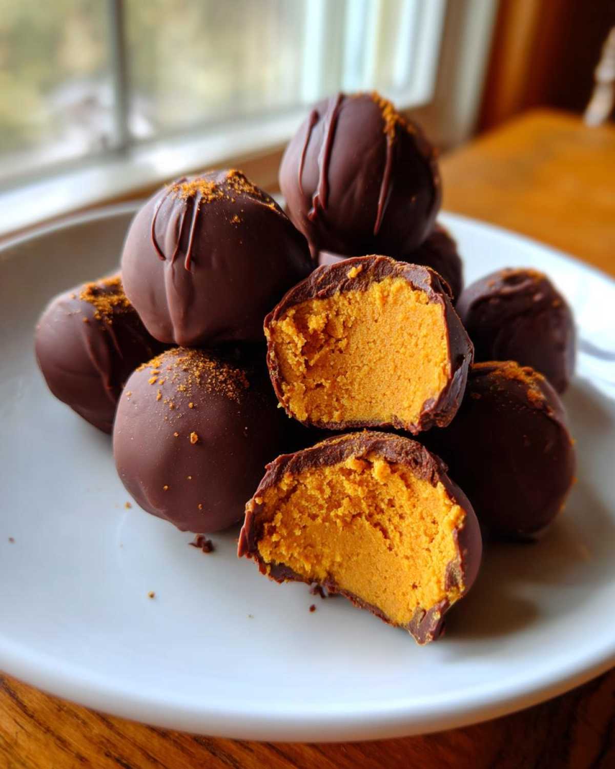 Chocolate Pumpkin Truffles - detail 1