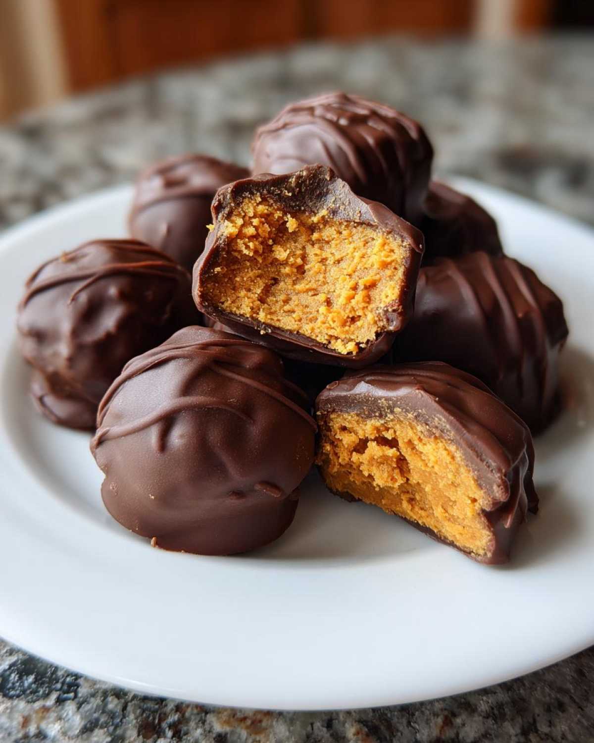Chocolate Pumpkin Truffles - detail 3