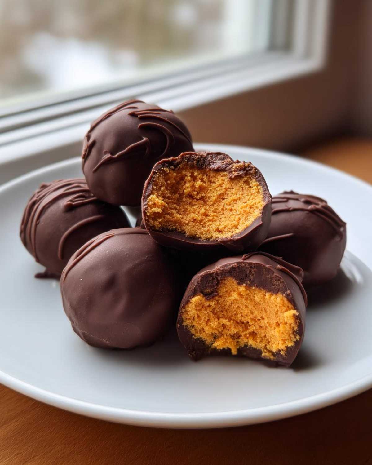 Chocolate Pumpkin Truffles - detail 4