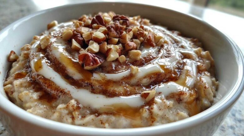 Cinnamon Roll Oatmeal