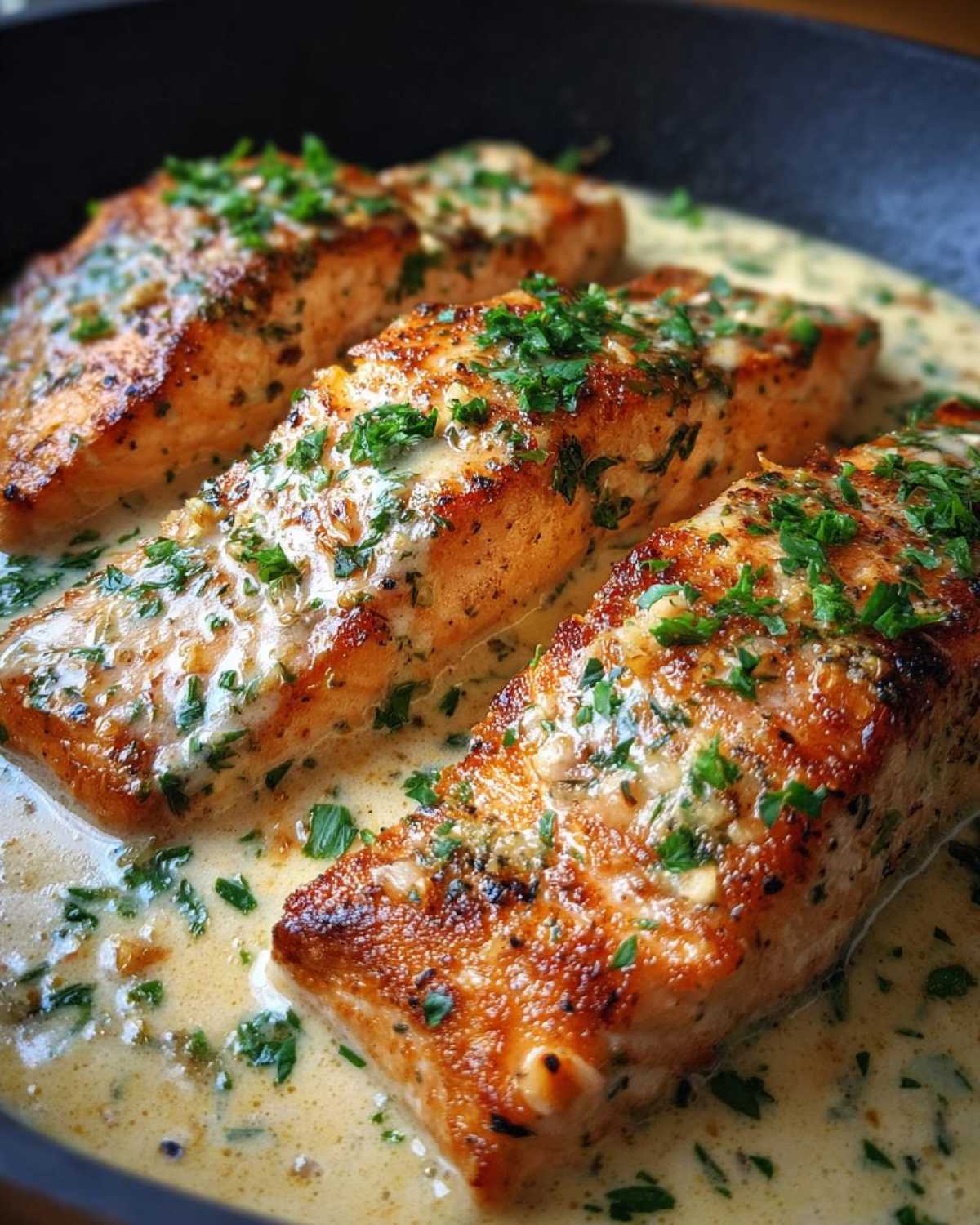 Creamy Garlic Salmon - detail 1