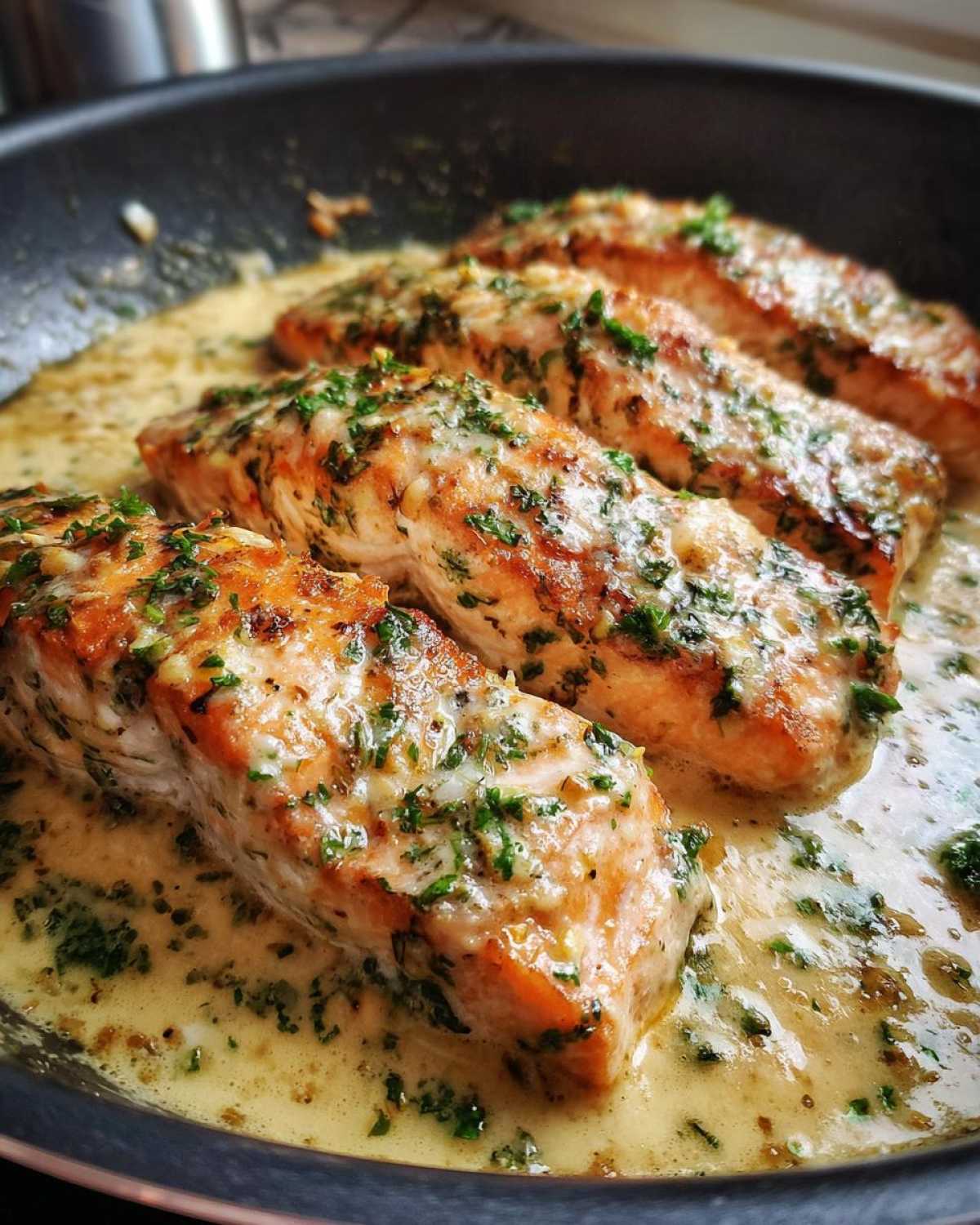 Creamy Garlic Salmon - detail 2