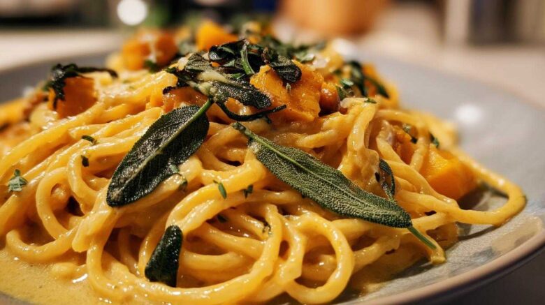 Creamy Pumpkin Sage Pasta