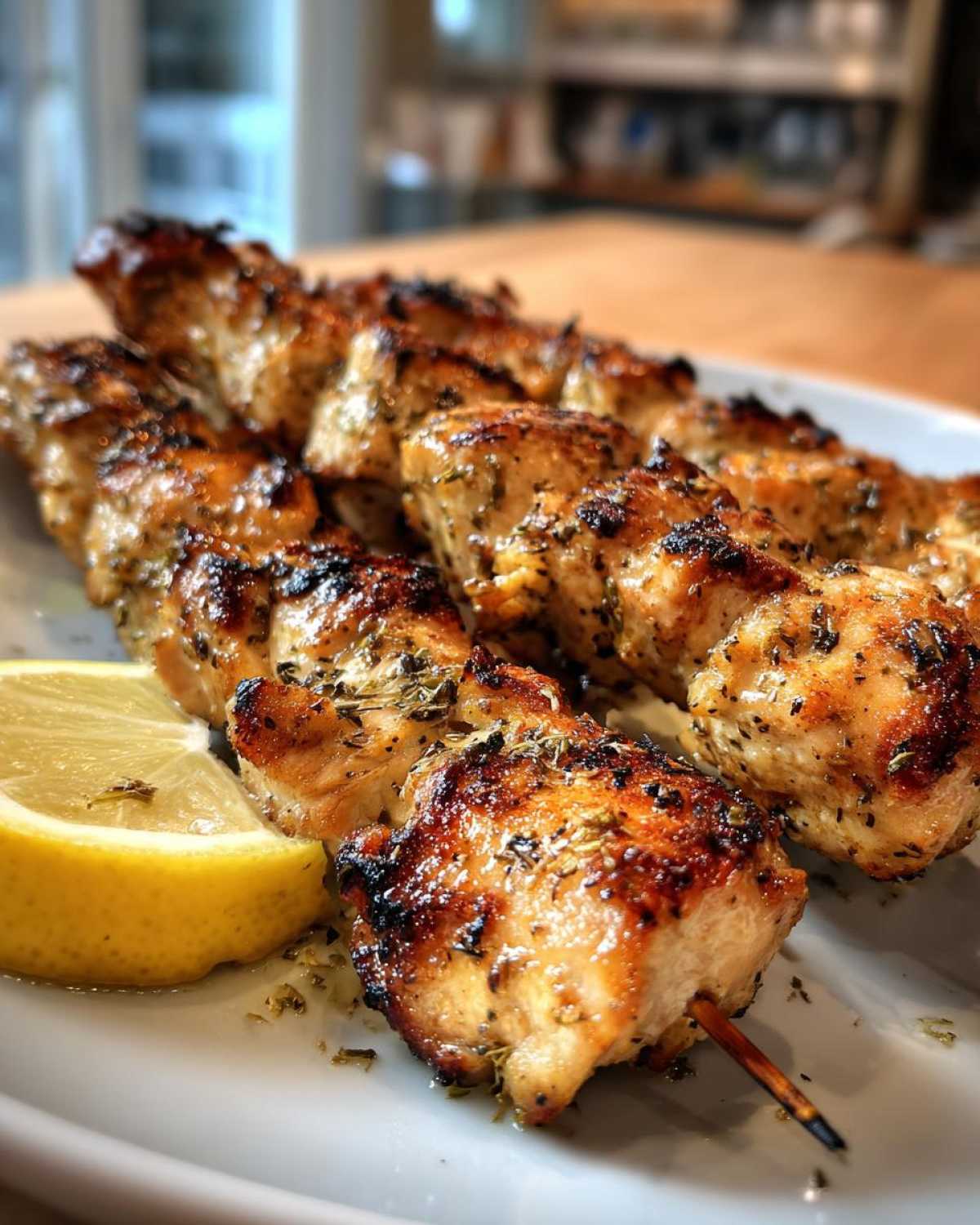 Greek Lemon Chicken Skewers - detail 1
