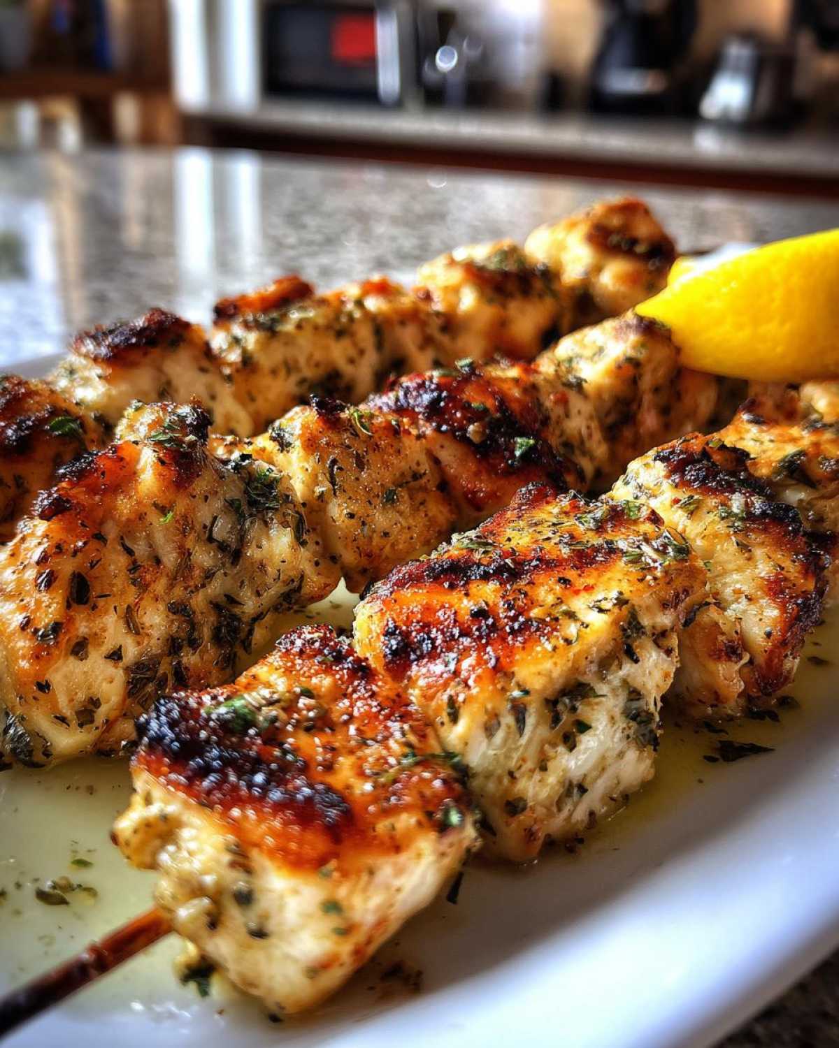 Greek Lemon Chicken Skewers - detail 2