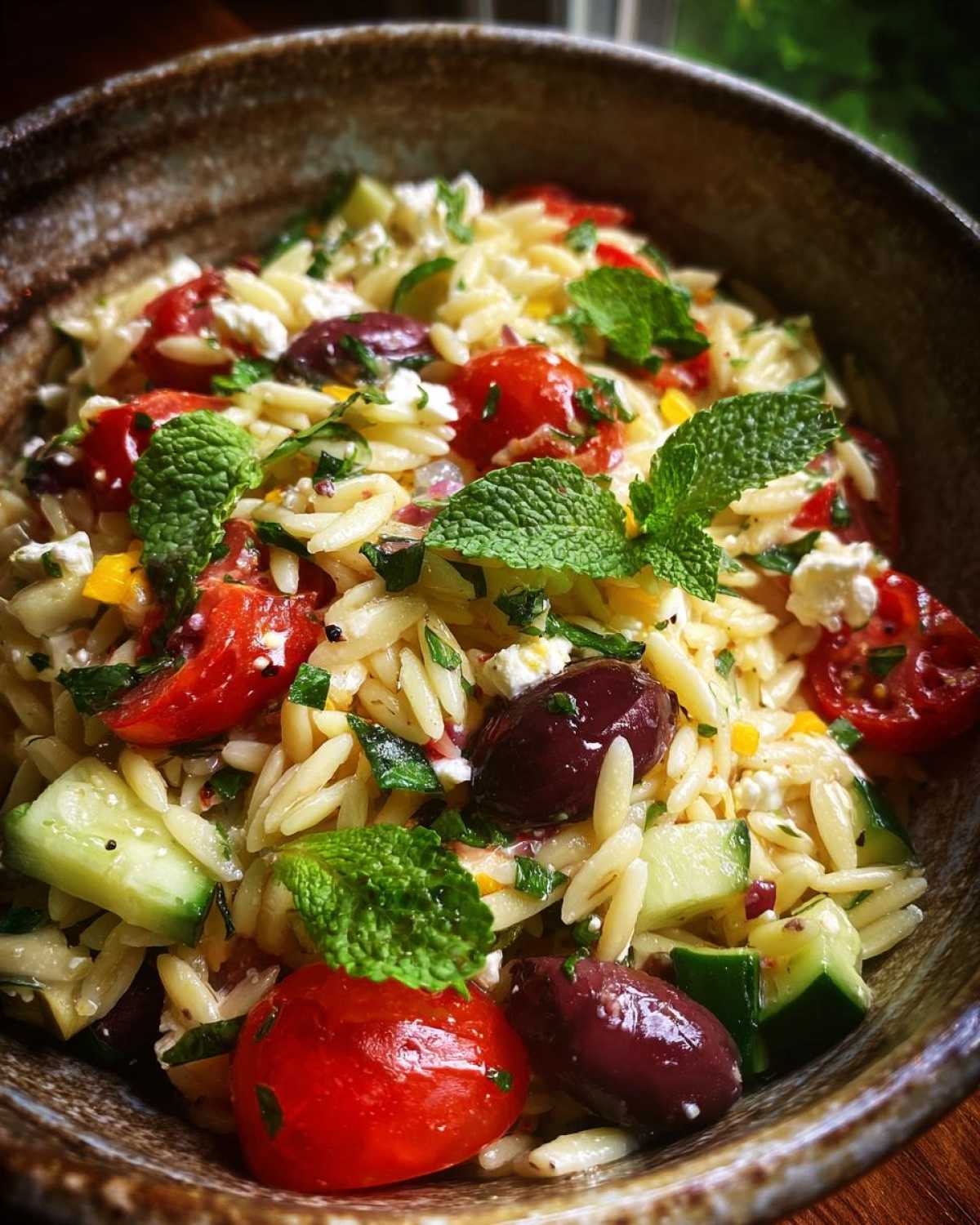 Greek Orzo Salad with Feta - detail 2