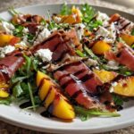 Grilled Peach and Prosciutto Salad