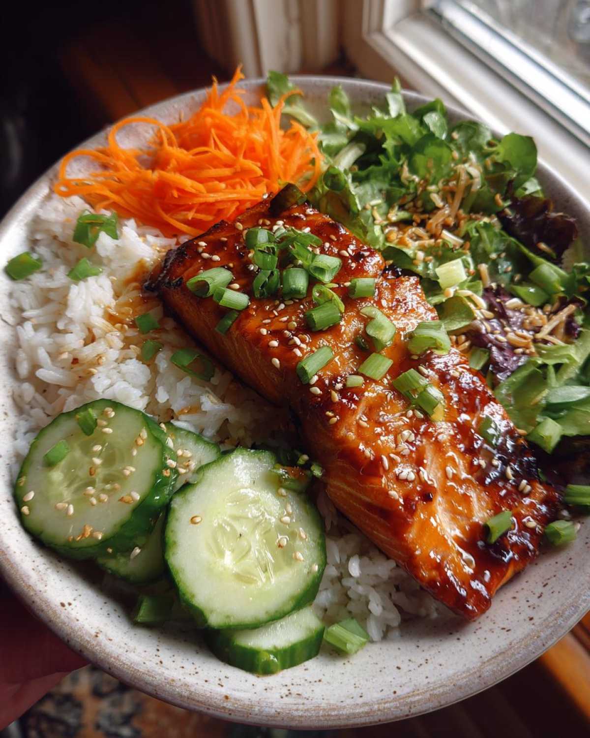 Grilled Teriyaki Salmon Bowls - detail 1