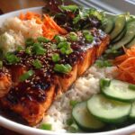 Grilled Teriyaki Salmon Bowls