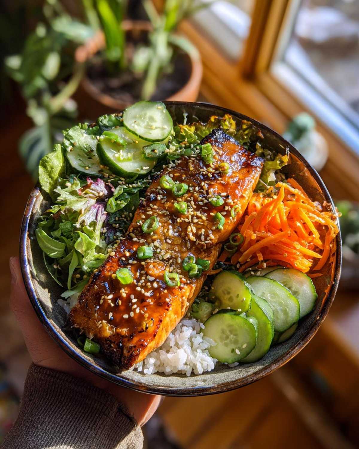 Grilled Teriyaki Salmon Bowls - detail 3