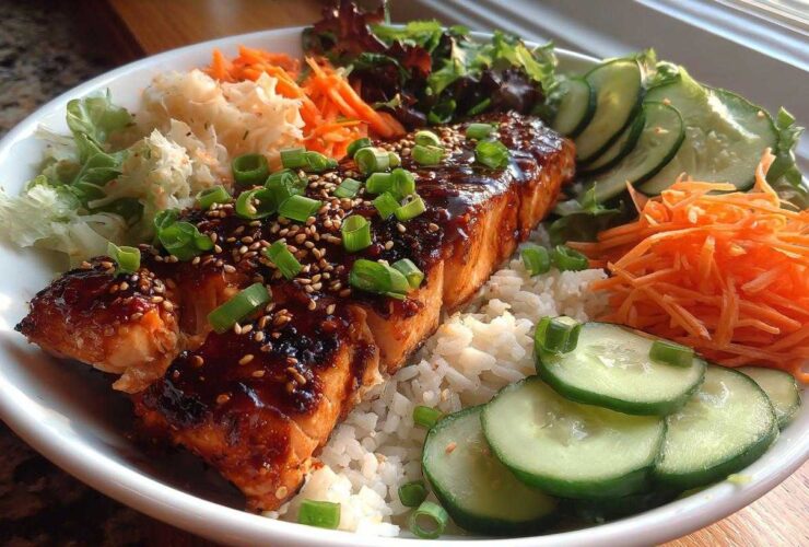 Grilled Teriyaki Salmon Bowls