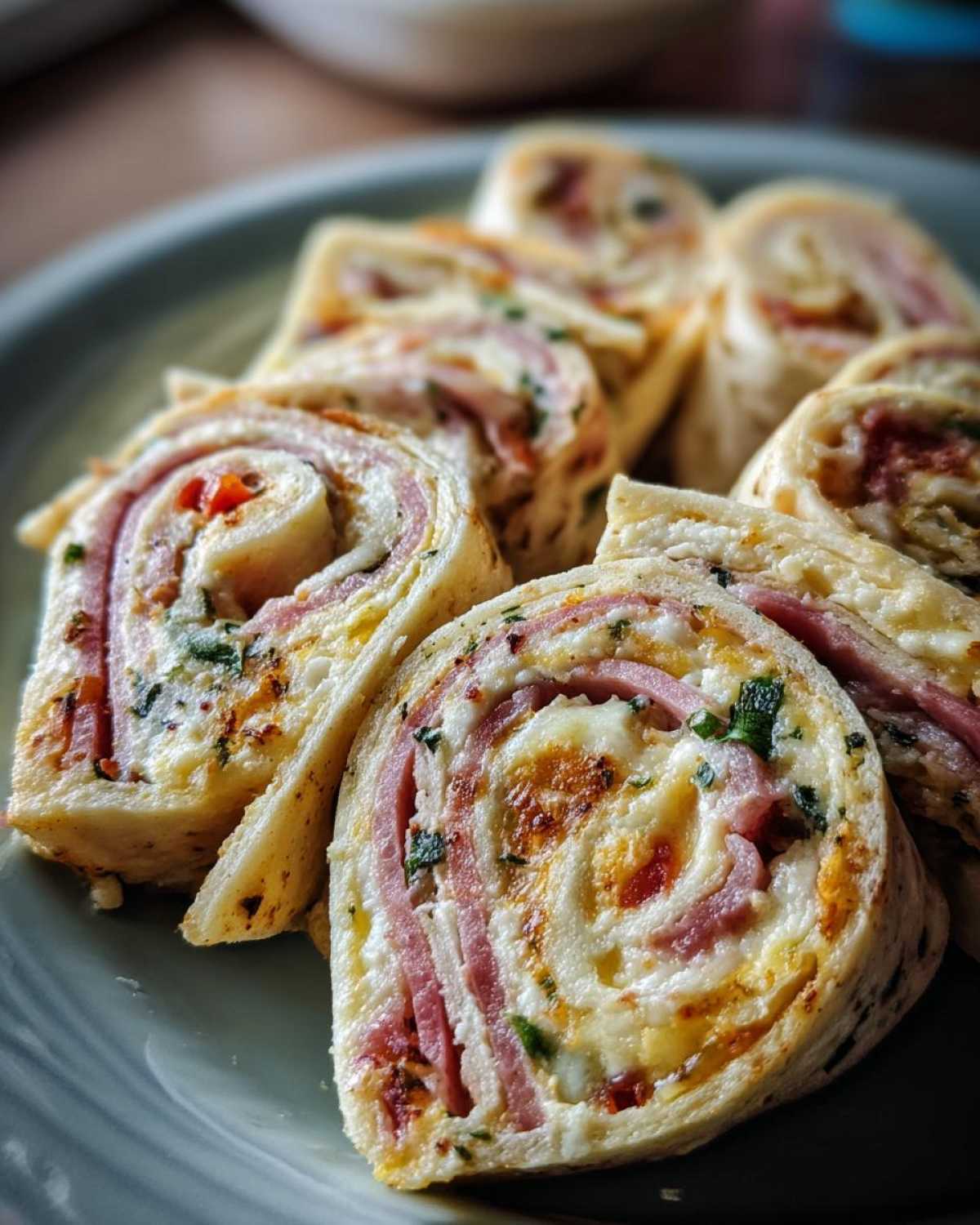 Ham and Cheese Pinwheels - detail 1