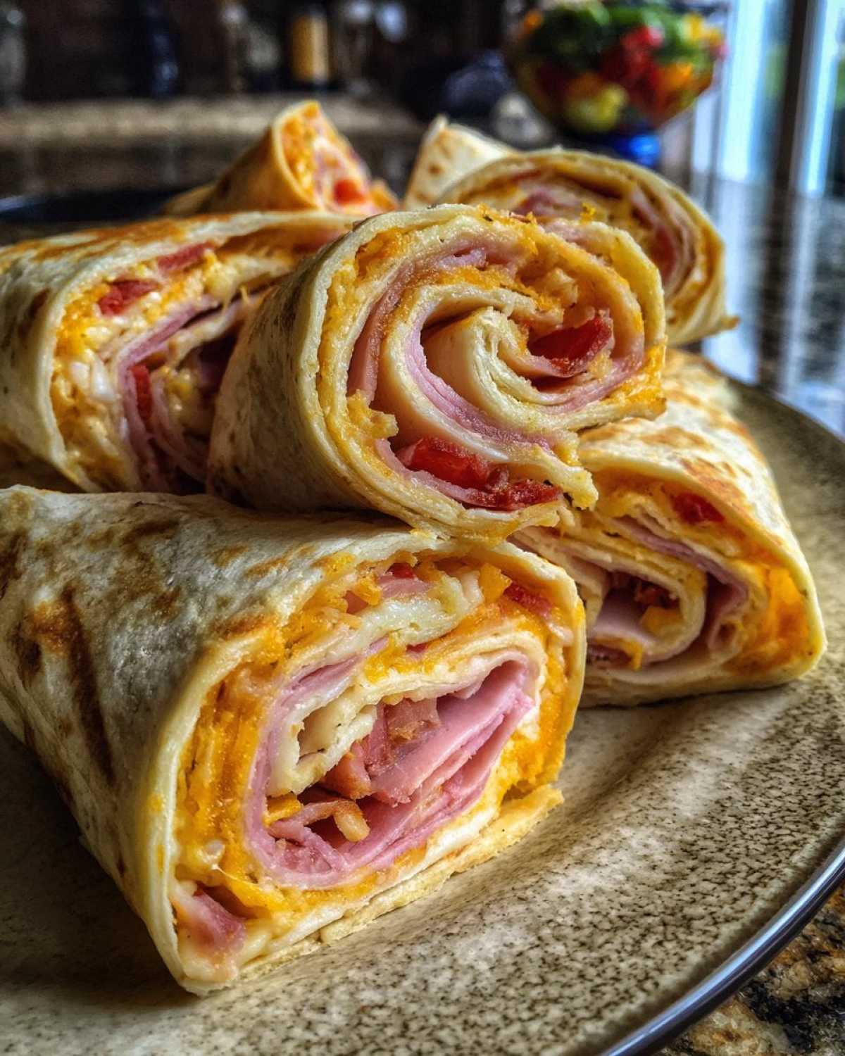 Ham and Cheese Pinwheels - detail 3