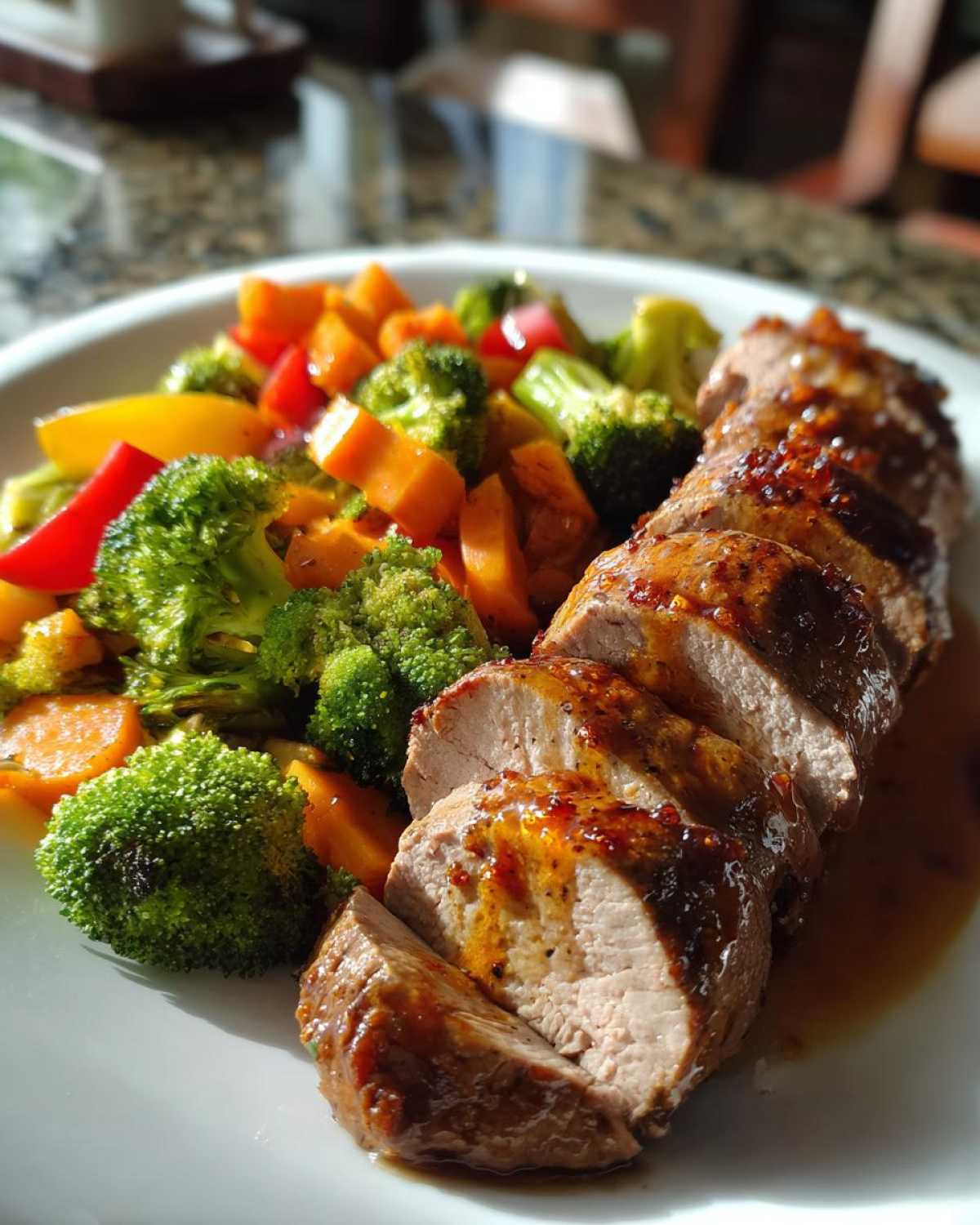 Honey-Glazed Pork Tenderloin & Veggies - detail 2