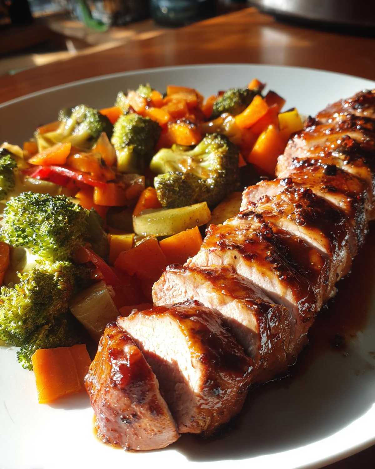 Honey-Glazed Pork Tenderloin & Veggies - detail 3
