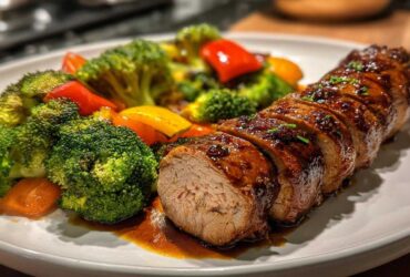 Honey-Glazed Pork Tenderloin & Veggies