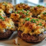 Jalapeño Popper Stuffed Mushrooms