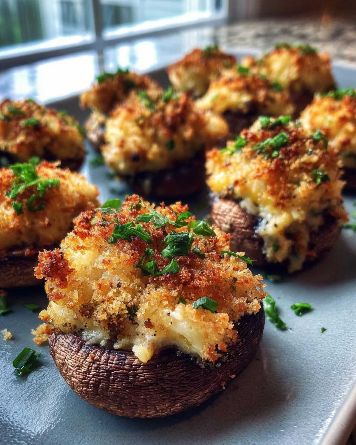Jalapeño Popper Stuffed Mushrooms - detail 3